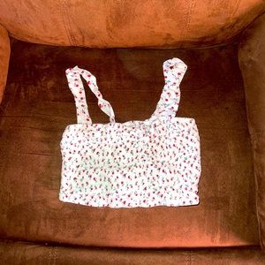 Floral pattern crop top